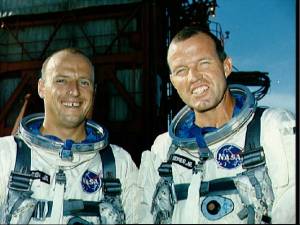 Charles Conrad y Leroy Cooper (Foto: NASA)